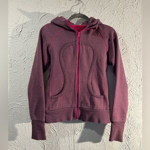 Lululemon Scuba Hoodie Jacket Heathered Purple & Pink Size 4-6